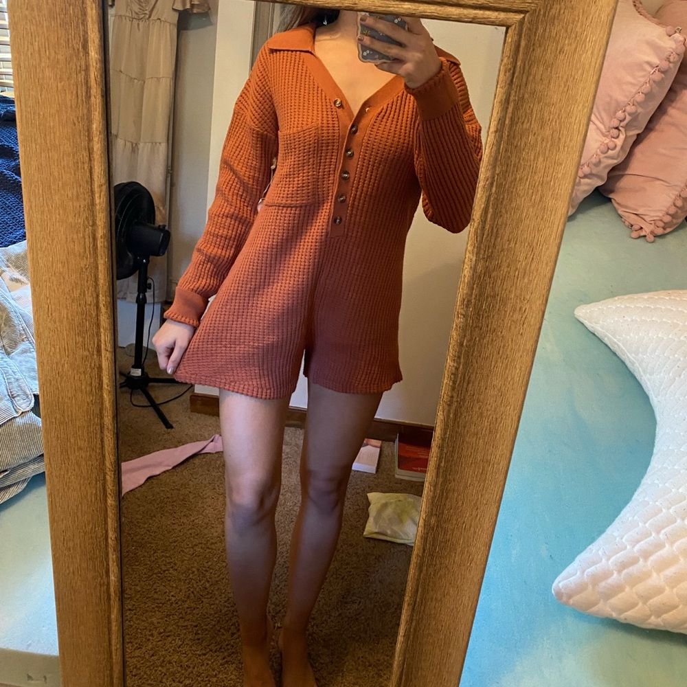 Waffle Fabric Romper! Can dress up or down. From CK2 Boutique.